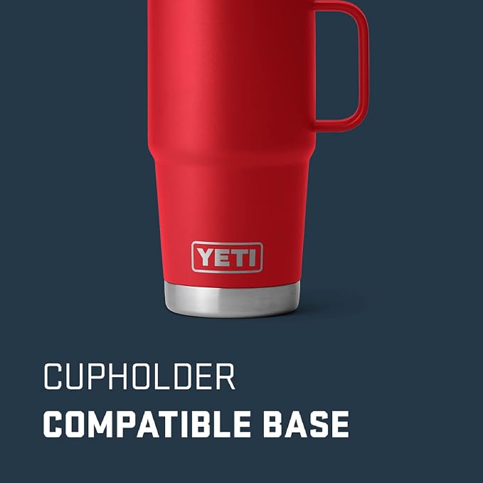 YETI Rambler 20 oz Travel Mug, Stainless Steel, Vacuum Insulated - Image 3