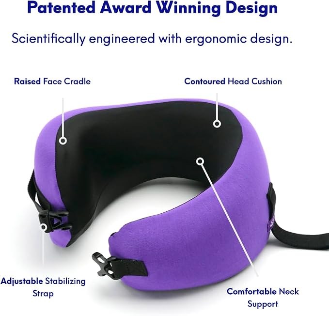 C CUSHION LAB Travel Pillow, Award-Winning Patented Ergonomic Design - Image 3