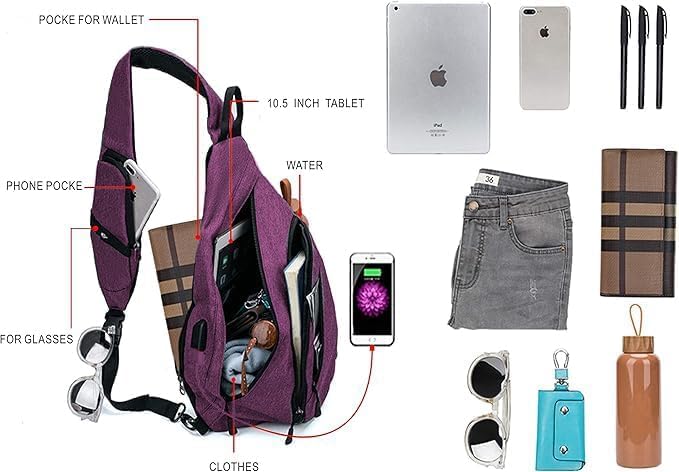 Water-Proof Sling bag/Crossbody Backpack/Shoulder Bag - Image 6