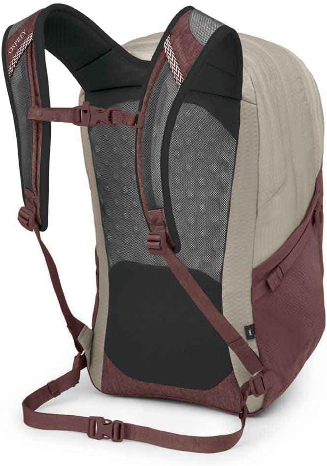 Osprey Comet Laptop Backpack, Sawdust Tan/Raisin Red - Image 2