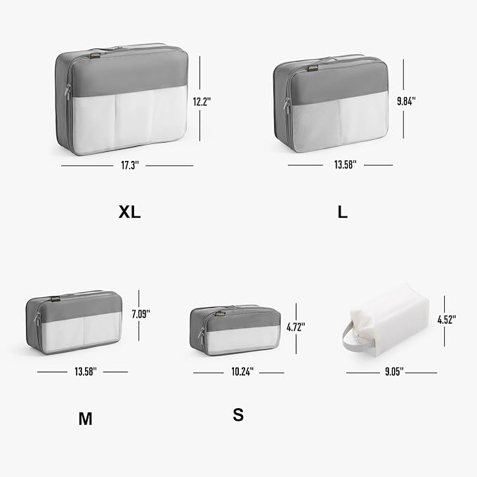 5 Set Compression Packing Cubes - Image 2
