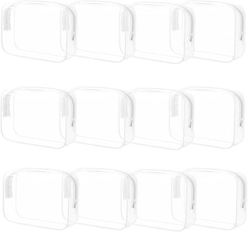 12 Pieces Clear Cosmetic Bag, PVC Waterproof Makeup Bags by Eilyliafe