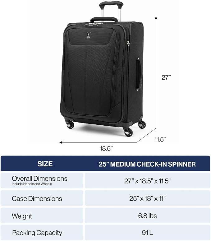 Travelpro Maxlite 5 Softside Expandable Checked Luggage - Image 3
