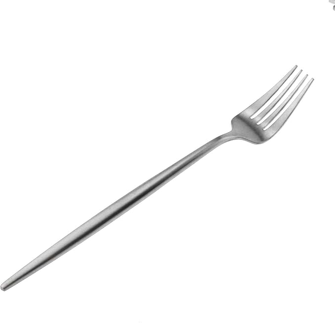 Matte Silver Silverware Set, Gugrida 5-Piece 18/10 Stainless Steel Satin Finish - Image 7
