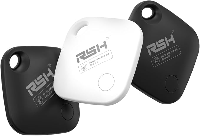 Air Tracker Tag 4 Pack for Android Luggage Tracker Tags Works by RSH