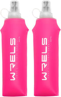 Folding Soft Flask Portable Collapsible Running Lightweight Water Bottle by WRELS