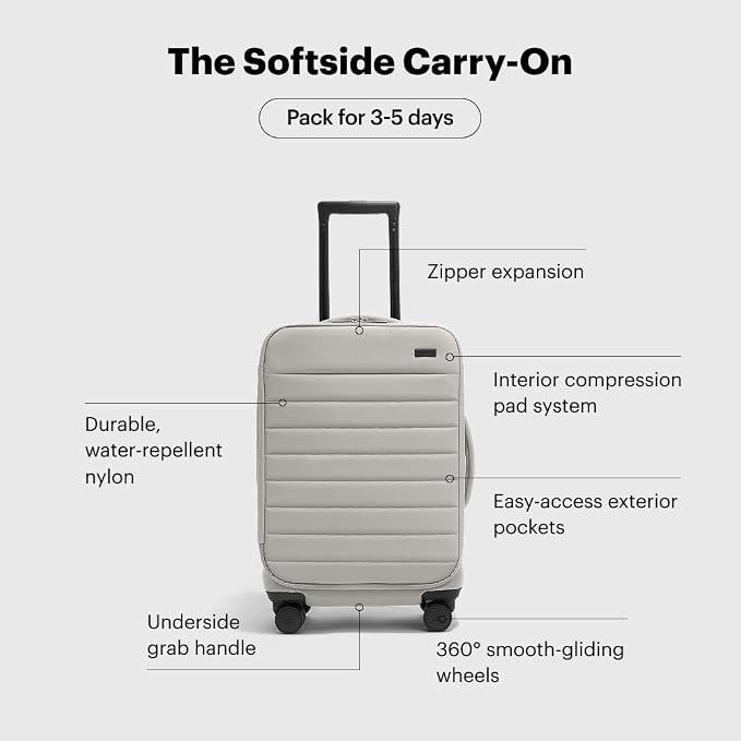 Away Softside Carry-On Suitcase, 22 Inch Lightweight, Expandable High-Strength - Image 2