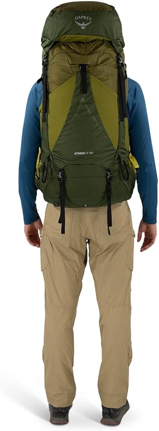 Osprey Atmos AG LT 50L Men's Backpacking Backpack, Night Shift/Scoria Blue - Image 10
