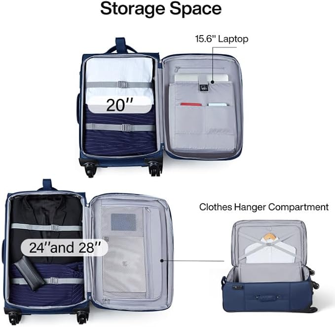 Hanke 28 Inch Softside Expandable Luggage - Image 6