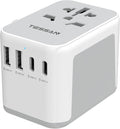 TESSAN Universal Travel Adapter 21W, International Plug Adaptor by TESSAN