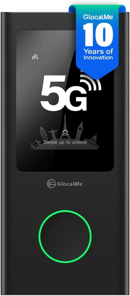 GlocalMe Numen Air 5G Mobile Hotspot, Portable WiFi Hotspot by TheGlobalLeaderinMobileHotspotSolution