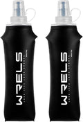Folding Soft Flask Portable Collapsible Running Lightweight Water Bottle by WRELS