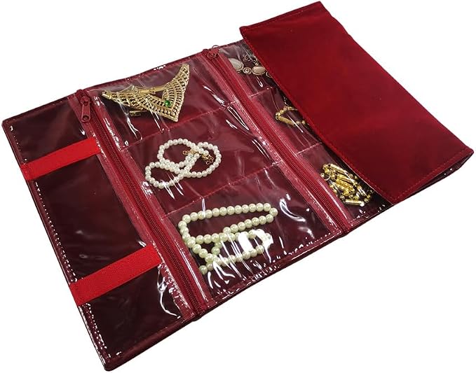 Travel Jewelry Roll Bag Portable Organizer Pouch - Image 5