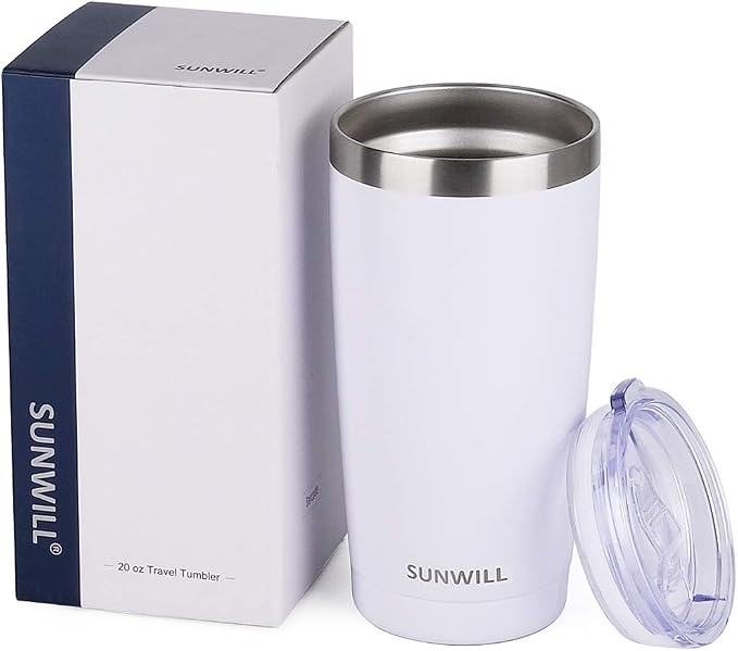 SUNWILL Travel Coffee Tumbler 20 oz, Insulated Mug - Image 4