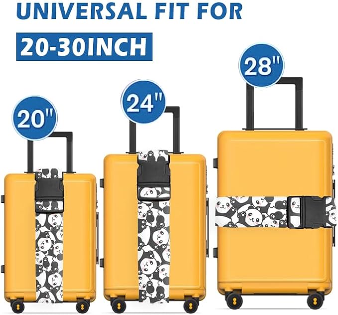 Luggage Straps for Suitcases Travel Belt Accessories, Cute Suitcase Strap - Image 2