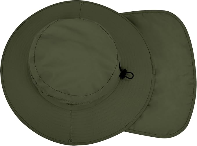 Sun Hats for Men Women, UPF50+ Protection Safari Hat, Wide Brim Fishing Hat - Image 4