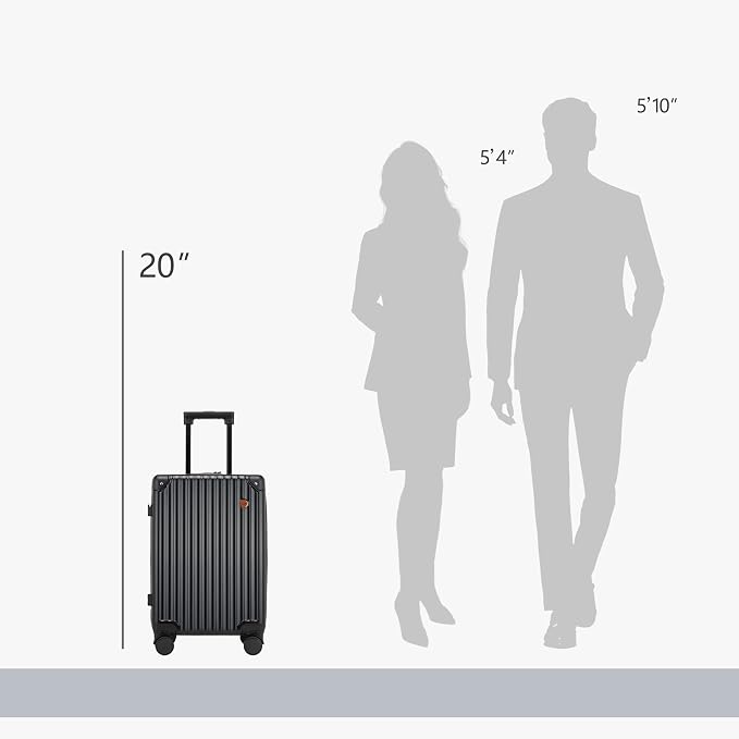 20 Inch Carry on Luggage, Airline Approved 22x14x9 Hard Shell Carry on Suitcase - Image 5