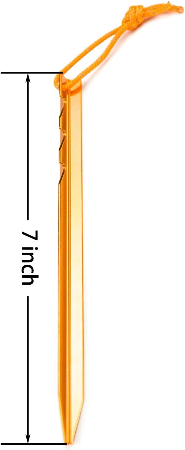 Aluminum Alloy Tent Stakes Pegs, Lightweight Metal Stakes Pegs - Image 2