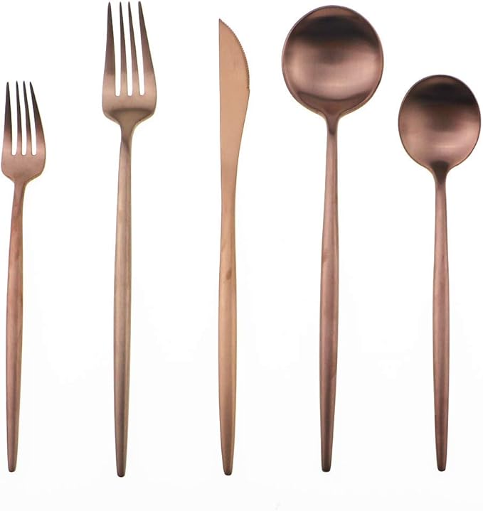 Gugrida 20-Piece 18/10 Stainless Steel Flatware Silverware, Luxury Dinnerware by Gugrida