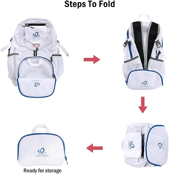 WATERFLY Small Lightweight Packable Backpack: 20l Ultra Light Foldable Travel - Image 5