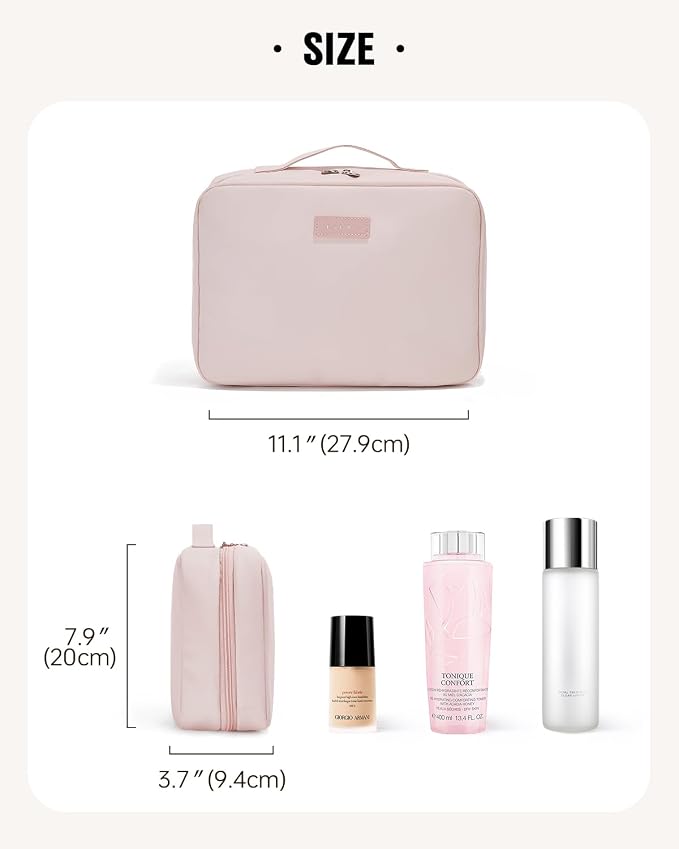 EACHY Travel Toiletry Bag with Hanging Hook, Portable Makeup Cosmetic Bags - Image 6