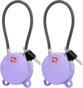 Forge TSA Approved Luggage Locks Ultra-Secure Dimple Key Locks, Cable Lock by Forge