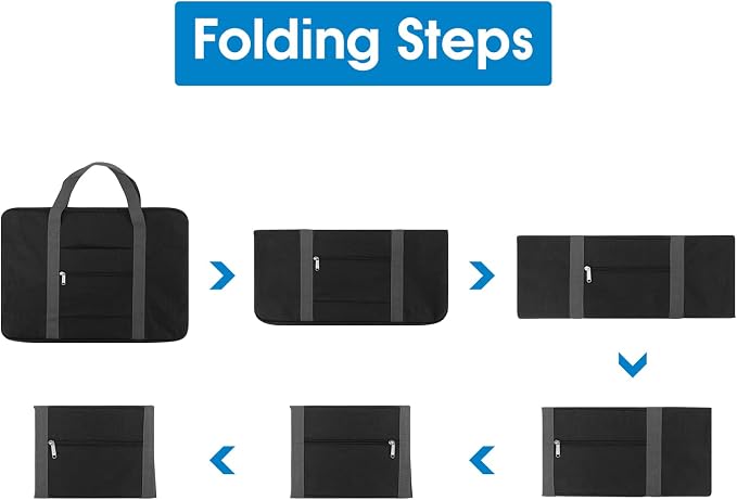 Narwey Carry on Luggage 22x14x9 Airline Approved Foldable Duffle Bag - Image 6