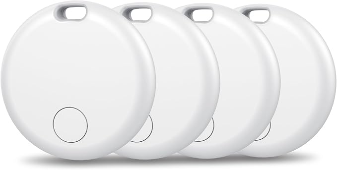 Air Tracker Tags-4 Pack: Smart Bluetooth Tracker, Item Finder Works by aowoka