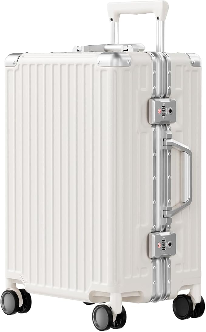 AnyZip Carry On Luggage PC+ABS Aluminum Frame Zipperless Luggage Hard Shell by YourBestTravelChoice
