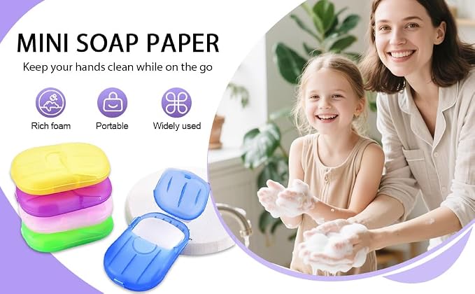 500PCS Eco Travel Soap Leaves, Portable Cleanser - Image 9