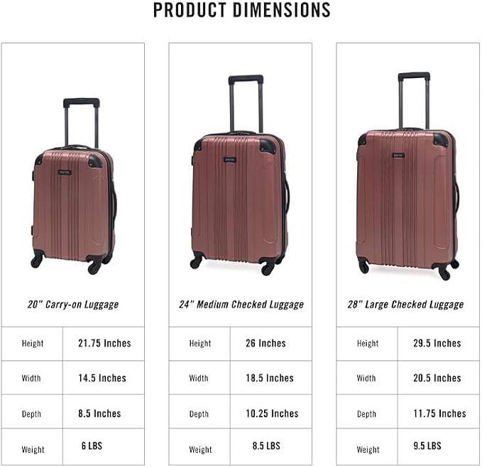 Kenneth Cole REACTION Out of Bounds Lightweight Hardshell 4-Wheel Spinner - Image 6