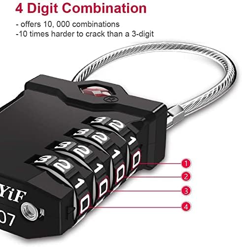 ZHEGE Travel Locks, TSA Approved Locks - Image 3