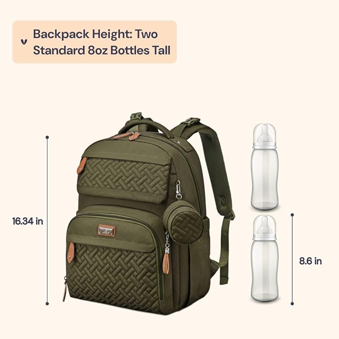 BabbleRoo Diaper Bag Backpack, Travel Backpack - Image 2