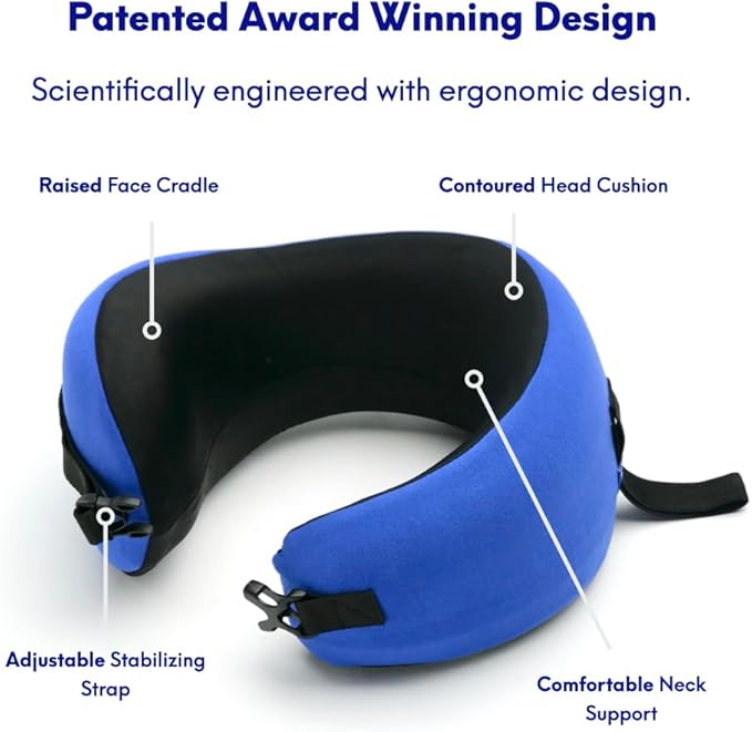 C CUSHION LAB Travel Pillow, Award-Winning Patented Ergonomic Design - Image 2