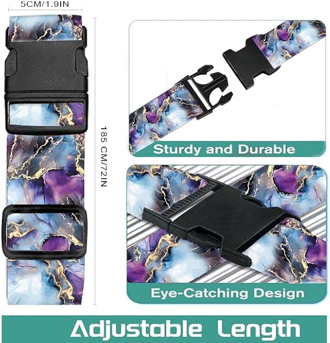 Luggage Straps for Suitcases Travel Belt Accessories, Cute Suitcase Strap - Image 5