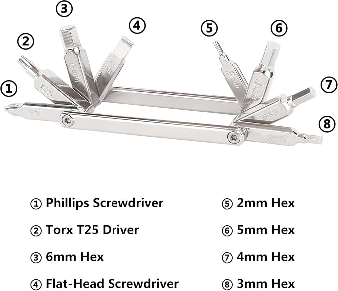 CAMVATE Multi-Tool with Allen Wrenches & Screwdrivers - Image 2