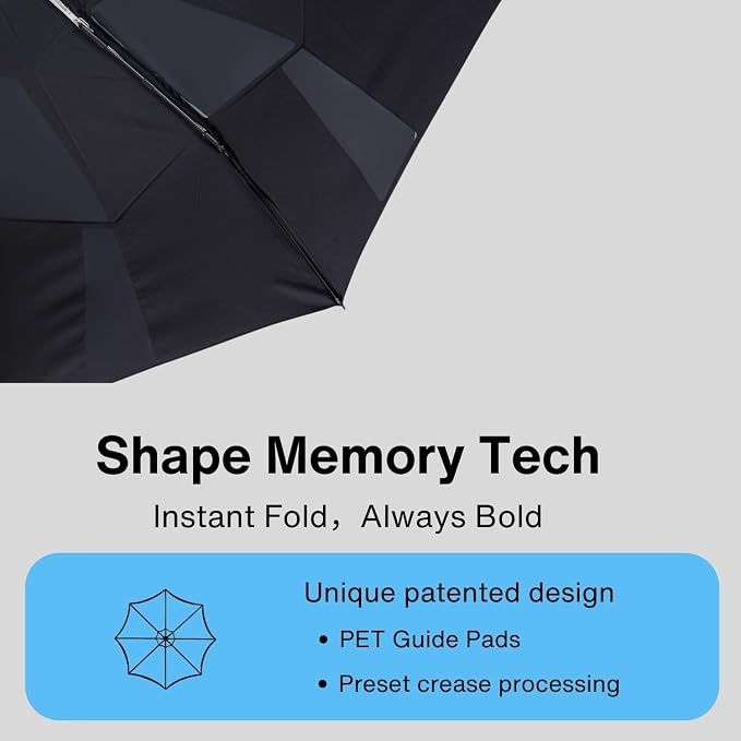 Folds in 3 Seconds Folding Umbrella, Compact & Portable Travel Umbrella - Image 7