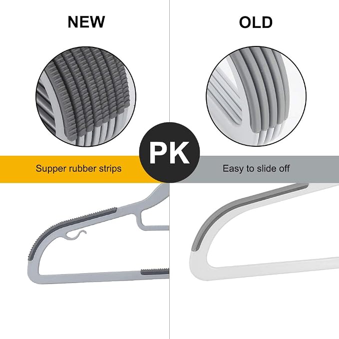 50-Pack Heavy-Duty Plastic Hangers - Image 3