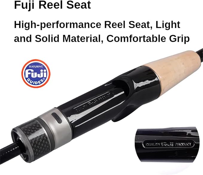 PURELURE Telescopic Fishing Rod Ultralight or Light, Carbon Fiber Rod Spinning - Image 5