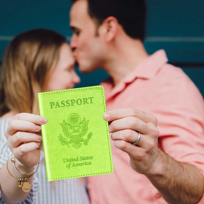 Herain Green & Orange Passport Holder - Image 5