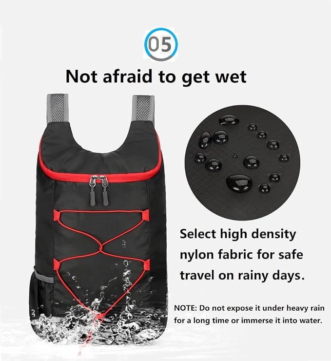 16L Hiking Daypack Lightweight Foldable Travel Backpack Water Repellent Camping - Image 6
