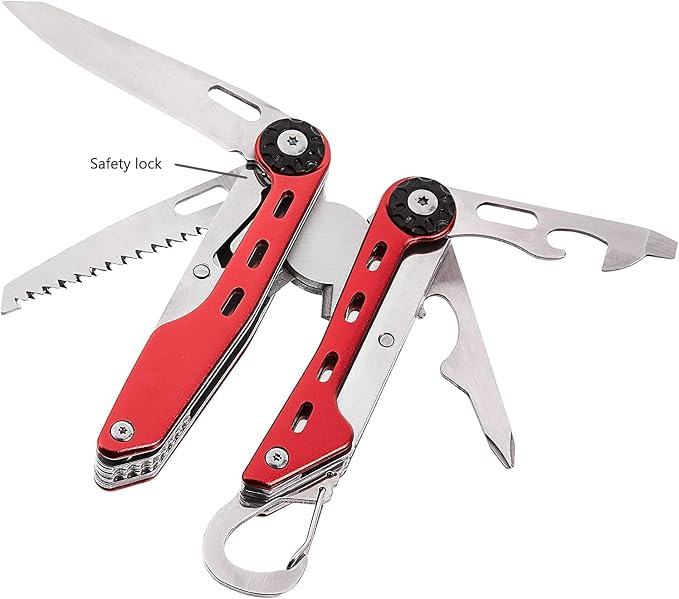 Amazon Basics 10-in-1 Stainless Steel Multitool Safety Lock - Image 3