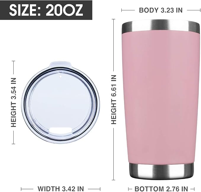 20oz Tumbler Stainless Steel Vacuum Insulated Mug - Image 2