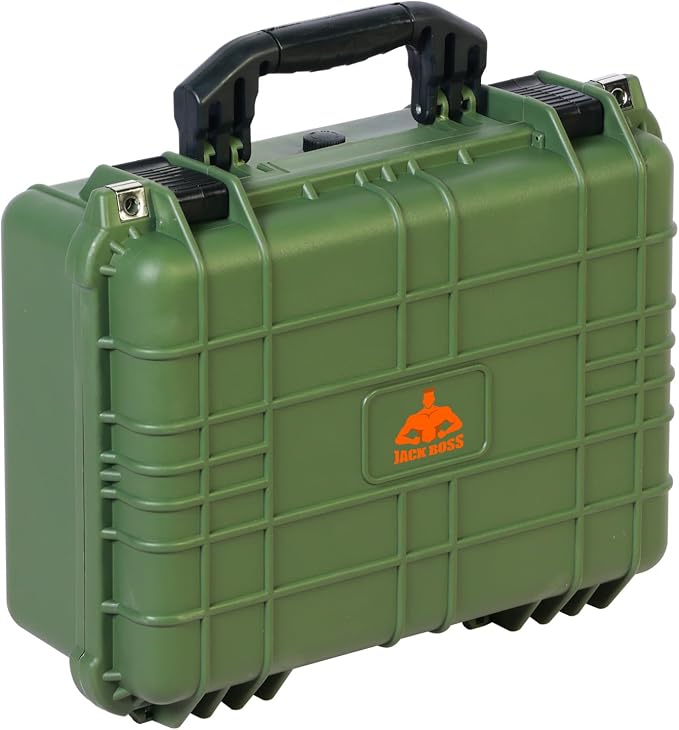 16x 12.8x 6.8 Inch Hard Case, Portable Weather Waterproof Protective Camera Case by JACKBOSS