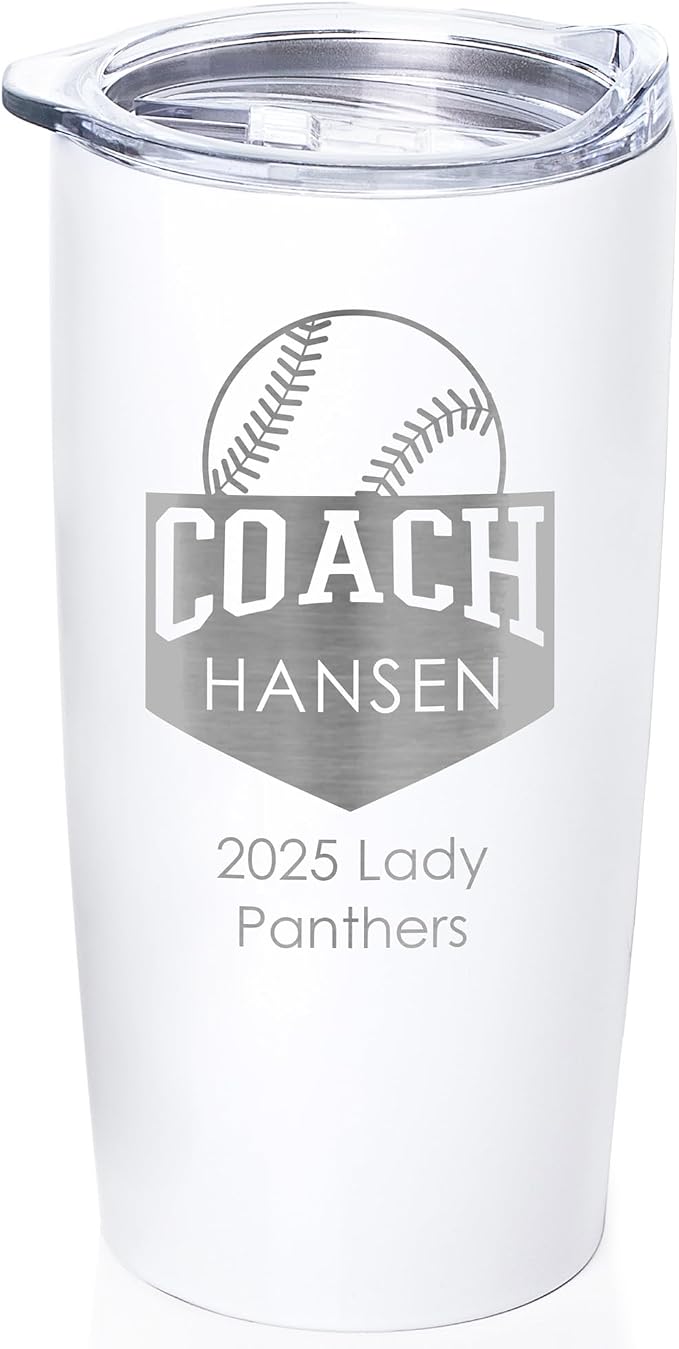 Lifetime Creations Custom Baseball Coach Tumbler: Gifts by LifetimeCreations