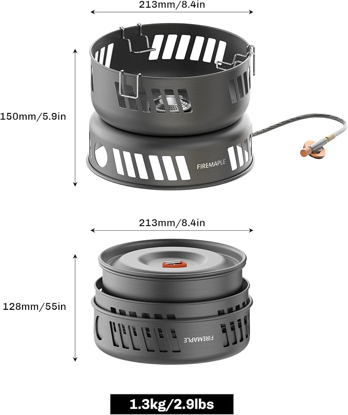 Fire Maple Versatile Outdoor Cooking Set Gas Stove Aluminum, Compact & Durable - Image 2