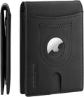 RUNBOX AirTag-Wallet-Mens-Slim-RFID Blocking Wallets Leather by RUNBOX