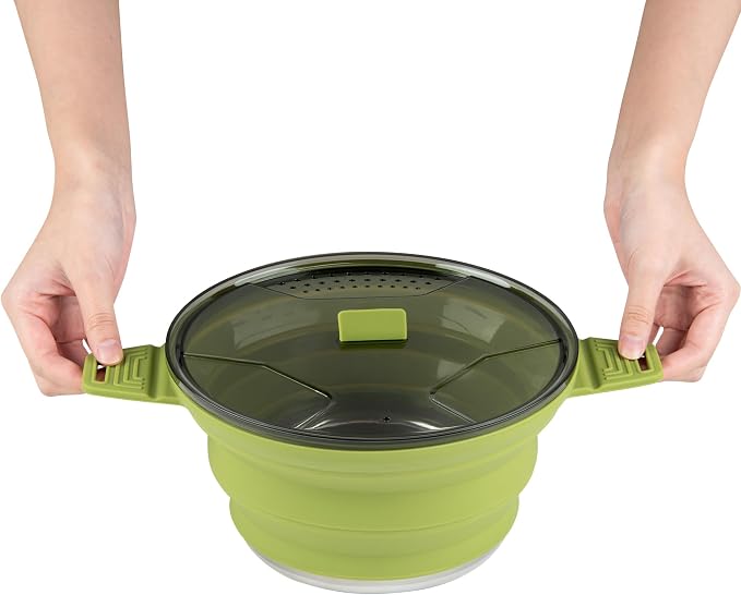 Restaurantware-Hi Tek 2.5 Liter Collapsible Camping Pot, 20 Portable Cook Pots - - Image 9