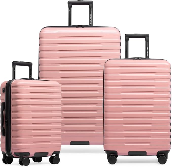 U.S. Traveler Boren Polycarbonate Hardside Rugged Travel Suitcase Luggage by USTraveler