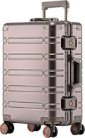 WEICHEN All Aluminum Carry On Luggage 22x14x9 Airline Approved 20 Inch Hard by WEICHEN